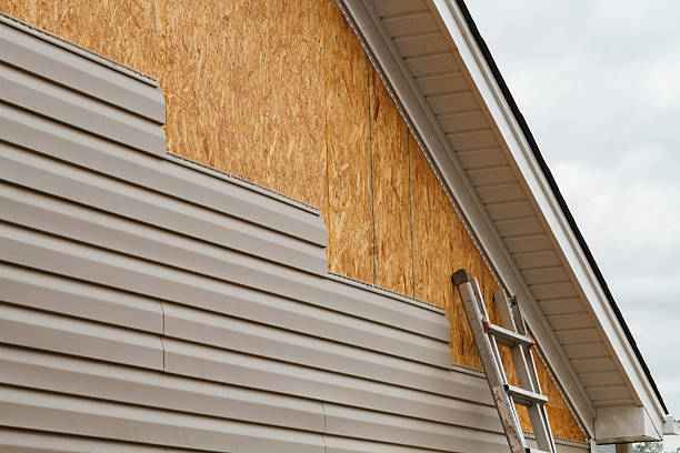Professional Siding Repair technician working in Dornsife, PA